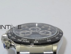 Daytona 116500LN APSF Black Dial Crystals Markers On SS BraceletSlim A7750 (same thickness as gen)