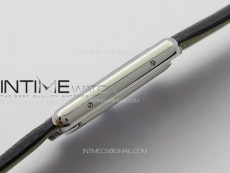 Tank Solo Ladies 25mm SS K11F 1:1 Best Edition White Dial on Black Leather Strap Ronda Quartz