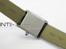 Tank Solo Ladies 25mm SS K11F 1:1 Best Edition White Dial on Black Leather Strap Ronda Quartz