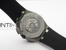 Royal Oak Offshore 44mm SS APSF 1:1 Best Edition White Dial on Black Rubber Strap A3126