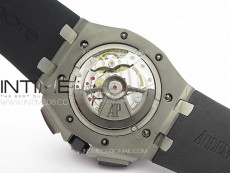 Royal Oak Offshore 44mm SS APSF 1:1 Best Edition White Dial on Black Rubber Strap A3126