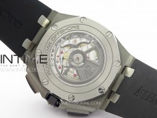 Royal Oak Offshore 44mm SS APSF 1:1 Best Edition Gray Dial on Black Rubber Strap A3126