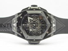 Big Bang Sang Bleu II Black Ceramic ZF Best Edition on Black Rubber Strap A1240