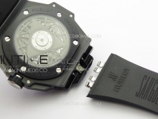 Big Bang Sang Bleu II Black Ceramic ZF Best Edition on Black Rubber Strap A1240