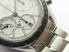Speedmaster SS HRF 1:1 Best Edition White Dial on SS Bracelet A7750