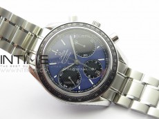Speedmaster SS HRF 1:1 Best Edition Blue Dial Black Subdial on SS Bracelet A7750