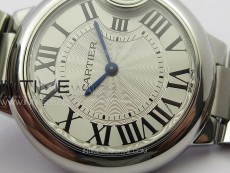 Ballon Bleu 33mm SS V20F 1:1 Best Edition White Textured Dial on SS Bracelet Gen Cal.157 Quartz