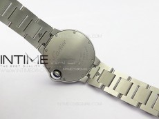 Ballon Bleu 33mm SS V20F 1:1 Best Edition White Textured Dial on SS Bracelet Gen Cal.157 Quartz