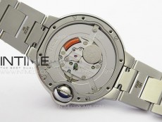 Ballon Bleu 33mm SS V20F 1:1 Best Edition White Textured Dial on SS Bracelet Gen Cal.157 Quartz