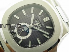 Nautilus 5726 Full Function SS PPF 1:1 Best Edition Gray Dial on SS Bracelet PPF324