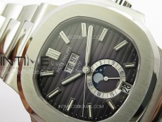 Nautilus 5726 Full Function SS PPF 1:1 Best Edition Gray Dial on SS Bracelet PPF324