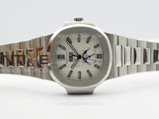 Nautilus 5726 Full Function SS PPF 1:1 Best Edition White Dial on SS Bracelet PPF324