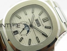 Nautilus 5726 Full Function SS PPF 1:1 Best Edition White Dial on SS Bracelet PPF324