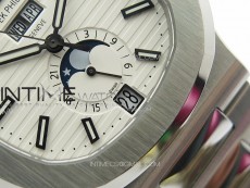 Nautilus 5726 Full Function SS PPF 1:1 Best Edition White Dial on SS Bracelet PPF324