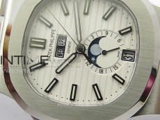Nautilus 5726 Full Function SS PPF 1:1 Best Edition White Dial on SS Bracelet PPF324