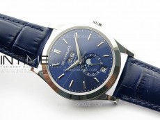 Annual Calendar Moonphase 5396 SS PPF 1:1 Best Edition Blue Dial on Black Leather Strap PPF324