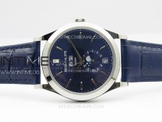 Annual Calendar Moonphase 5396 SS PPF 1:1 Best Edition Blue Dial on Black Leather Strap PPF324