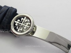 Annual Calendar Moonphase 5396 SS PPF 1:1 Best Edition Blue Dial on Black Leather Strap PPF324