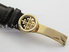 Annual Calendar Moonphase 5396 RG PPF 1:1 Best Edition White Sticks Dial on Black Leather Strap PPF324