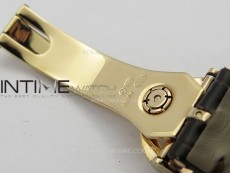 Annual Calendar Moonphase 5396 RG PPF 1:1 Best Edition White Sticks Dial on Black Leather Strap PPF324