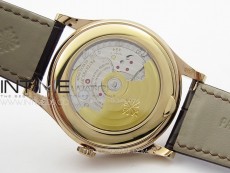 Annual Calendar Moonphase 5396 RG PPF 1:1 Best Edition White Sticks Dial on Black Leather Strap PPF324