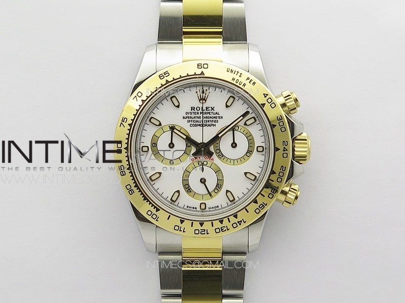 Daytona 116503 YG/SS APSF White Dial Stick Markers On YG/SS Bracelet Slim A7750 Daytona 116503 YG/SS APSF White Dial Stick Markers On YG/SS Bracelet Slim A7750