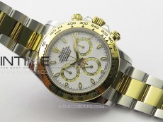 Daytona 116503 YG/SS APSF White Dial Stick Markers On YG/SS Bracelet Slim A7750 (same thickness as gen)