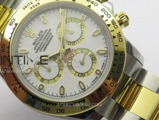Daytona 116503 YG/SS APSF White Dial Stick Markers On YG/SS Bracelet Slim A7750 (same thickness as gen)