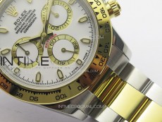 Daytona 116503 YG/SS APSF White Dial Stick Markers On YG/SS Bracelet Slim A7750 (same thickness as gen)