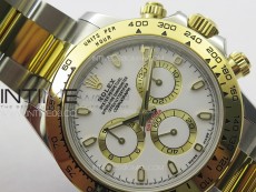 Daytona 116503 YG/SS APSF White Dial Stick Markers On YG/SS Bracelet Slim A7750 (same thickness as gen)