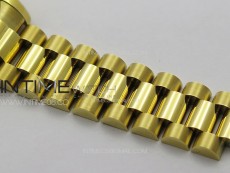 DateJust 31mm YG APSF Best Edition Green Flowers Crystals Dial on President Bracelet A2824