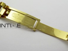 DateJust 31mm YG APSF Best Edition Green Flowers Crystals Dial on President Bracelet A2824