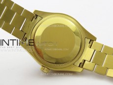 DateJust 31mm YG APSF Best Edition Green Flowers Crystals Dial on President Bracelet A2824