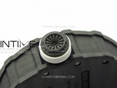 RM035-01 Forged Carbon Case KUF Best Edition White Crown on Purple Rubber Strap MIYOTA8215