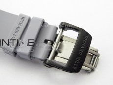RM035-01 Forged Carbon Case KUF Best Edition Red Crown on Gray Rubber Strap MIYOTA8215