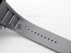 RM035-01 Forged Carbon Case KUF Best Edition Red Crown on Gray Rubber Strap MIYOTA8215