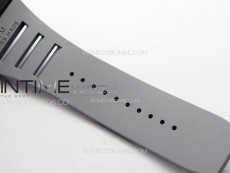 RM035-01 Forged Carbon Case KUF Best Edition Red Crown on Gray Rubber Strap MIYOTA8215