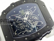 RM035-01 Forged Carbon Case KVF Best Edition White Crown on White Rubber Strap MIYOTA8215