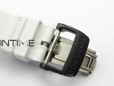 RM035-01 Forged Carbon Case KVF Best Edition White Crown on White Rubber Strap MIYOTA8215