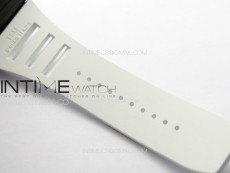 RM035-01 Forged Carbon Case KVF Best Edition White Crown on White Rubber Strap MIYOTA8215