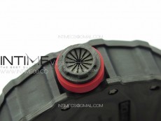 RM035-01 Forged Carbon Case KUF Best Edition Red Crown on Red Rubber Strap MIYOTA8215