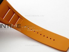 RM035-01 Forged Carbon Case KVF Best Edition Orange Crown on Orange Rubber Strap MIYOTA8215