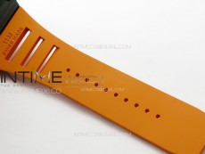 RM035-01 Forged Carbon Case KVF Best Edition Orange Crown on Orange Rubber Strap MIYOTA8215