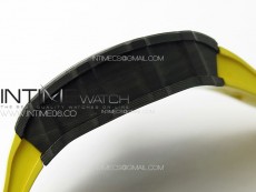 RM035-01 Forged Carbon Case KVF Best Edition Yellow Crown on Yellow Rubber Strap MIYOTA8215