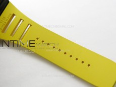 RM035-01 Forged Carbon Case KVF Best Edition Yellow Crown on Yellow Rubber Strap MIYOTA8215
