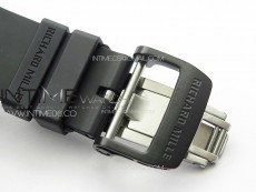 RM035-01 Forged Carbon Case KUF Best Edition Red Crown on Black Rubber Strap MIYOTA8215