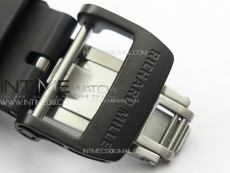 RM035-01 Forged Carbon Case KUF Best Edition Red Crown on Black Rubber Strap MIYOTA8215