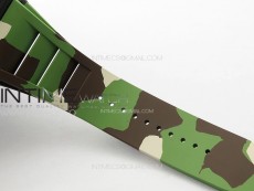 RM035-02 Forged Carbon Case KUF Best Edition Red Crown on Camouflage Rubber Strap MIYOTA8215