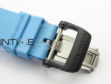 RM035-02 Forged Carbon Case KVF Best Edition Blue Crown on Blue Rubber Strap MIYOTA8215