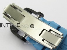 RM035-02 Forged Carbon Case KVF Best Edition Blue Crown on Blue Rubber Strap MIYOTA8215